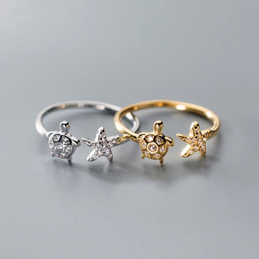 Graceful Mori Inlaid Zircon  Ring For Women