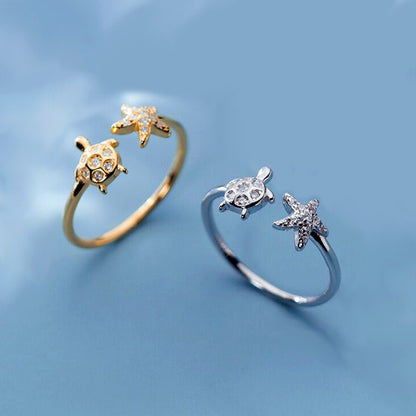 Graceful Mori Inlaid Zircon  Ring For Women
