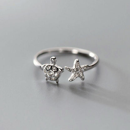 Graceful Mori Inlaid Zircon  Ring For Women